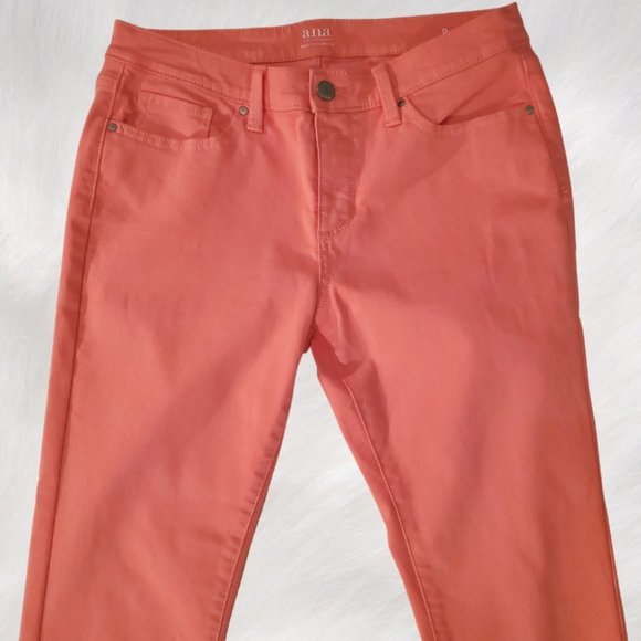 a.n.a. Reddish Pink Skinny Ankle Jeans - Size 8 - Picture 4 of 14
